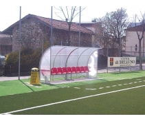 Futbalová striedačka STANDARD 5m/4,0mm